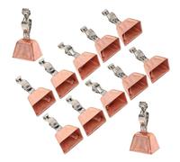 DECORNIJIA Lot de 12 Clochettes D’Alarme pour Canne à Pêche en Mer Acier Inoxydable Couleur Cuivre avec Clip Métallique Robuste Alarme Sonore pour Détection Appâts et Poissons