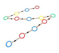 DECORNIJIA Lot de 12 Rênes pour Garçon et Filles avec 12 Anneaux Colorés Corde à Marcher pour Tout-petits en Garderie, Laisse de Sécurité Légère pour Activités de Groupe en Extérieur