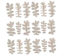 DECORNIJIA Lot de 18 Feuilles de Potentille Séchée Pressée Naturelle Décoration Végétale Veineuse pour Maison Accessoires DIY pour Résine Époxy Plante à Veines Conservées et Décor