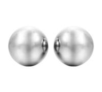DECORNIJIA Lot de 2 Boules Roulantes en Acier Inoxydable Solides pour Massage et Exercice des Mains de Fitness Portable Favorisant la Flexibilité des Doigts Bien-être Articulaire