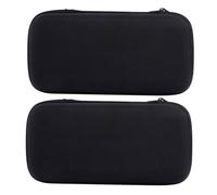 DECORNIJIA Lot de 2 Étuis de Rangement pour Microphone en EVA Noir Résistants à L'Eau Chocs Dimensions 185 X 9 X 45 CM Poche Filet Intégrée Paquet de Transport Compact pour Voyage et