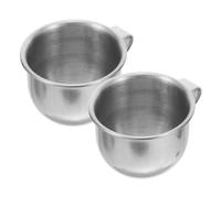 DECORNIJIA Lot De 2 Mini Tasses à Saké 70 ML en Acier Inoxydable 304 Antirouille Poignée, Gobelets Polyvalents pour Thé, Eau Et Boissons, Adaptés à La Maison Et Restauration