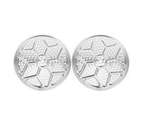 DECORNIJIA Lot de 2 Plateaux Vapeur en Acier Inoxydable 304 Support Rond de 32 Cm pour Cuisson Vapeur Grille Multifonction pour Autocuiseur pour Légumes Cuisson Saine et Homogène