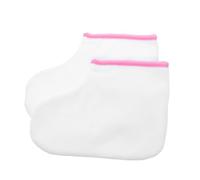 DECORNIJIA Lot de 2 Protège-pieds en Coton Ciré la Paraffine, Taille Unique, Épaissis et Thermiques, pour Soins Pédicure Beauté Spa à Domicile, Accessoires Réutilisables et Confortables