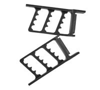 DECORNIJIA Lot de 2 Supports Muraux pour Arc et Flèches, Acier Solide, Finition Noire, Montage Mural Facile, Râtelier à Arcs et Flèches pour Rangement Sécurisé en Salle de Tir à L’Arc