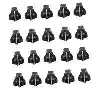 DECORNIJIA Lot de 20 Boutons de Commande de Vitesse pour Guitare Électrique, Boutons de Contrôle du Potentiomètre en Bakélite Noire, Indicateur de Position Intégré, Pièces de