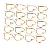 DECORNIJIA Lot de 20 Breloques Pendentifs en Alliage Mat Doré Forme Cœur Baroque Cadre Ouvert Creux Accessoires DIY pour Bijoux en Résine UV Boucles D’Oreilles et Colliers Création