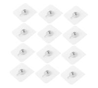 DECORNIJIA Lot de 20 Crochets Adhésifs Muraux sans Trace 6mm Petits Crochets Transparents pour Accrocher Cadres et Tableaux Stickers Muraux à Suspendre Pratiques Cuisine Salon et Chambre