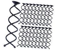 DECORNIJIA Lot de 20 Épingles à Chignon en Spirale, Alliage Métallique Solide, Couleur Noire, Taille Standard, Accessoire Coiffure pour Femmes, pour Chignons et Coiffures DIY Plateau