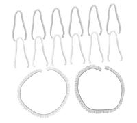 DECORNIJIA Lot de 20 Faux Cils en Nylon 0,4 X 20 Cm Noirs et Marrons pour Fabrication de Poupées Accessoires de Maquillage Bricolage Yeux de Poupée