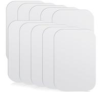 DECORNIJIA Lot de 20 Plaques Métalliques Aimantées Autocollantes 45x65 Mm en Fer Argenté, Supports Magnétiques Puissants pour Coque de Téléphone, Accessoires Voiture Compatibles, Fixation