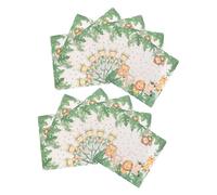 DECORNIJIA Lot de 20 Serviettes Imprimées à Motifs Animaux Jungle, Carrées et Douces, Impression Solide, pour Décoration Anniversaire et Fêtes à Thème Jungle