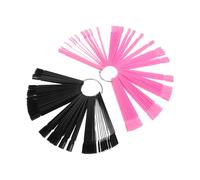 DECORNIJIA Lot De 200 Présentoirs Transparents Pour Nail Art Cartes D'Échantillons De Bâtonnets D'Échantillons De Pour Salon Palette De En Plastique