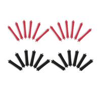 DECORNIJIA Lot de 24 Bigoudis en Plastique pour Permanente, Tailles Petites et Moyennes, Multicolores, Résistants la Chaleur, pour Salon et Usage Domestique, Adaptés Cheveux Courts