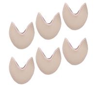 DECORNIJIA Lot de 3 Paires de Coussinets de Ballet Courts Couleur Chair en Tissu Doux et Respirant Protège-Orteils Enveloppants Absorption des Chocs Adaptés pour Pantoufles de Pointe et