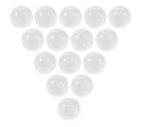 DECORNIJIA Lot de 30 Inserts Sonores Plastiques Blancs pour Jouets de Bébé Billes à Insérer Diamètre 28 MM Grelots Légers pour Loisirs Créatifs Crochet et Développement Sensoriel Infantile