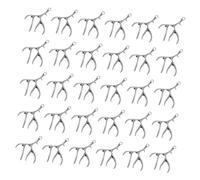 DECORNIJIA Lot De 30 Pendentifs En Alliage Cerf Bois, Breloques Bijoux Diy, Couleur Argenté Ancien, Création Bijoux Artisanale Pour Noël, Accessoires Décoration Paquet Et Collier, Idées Présents Hiver