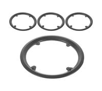 DECORNIJIA Lot de 4 Protège-chaînes de Vélo Noir Ajouré, Protection Pédalier 42 Dents Compatible VTT et Vélos de Route, Cache-chaîne Léger et Robuste pour Usage Tout-Terrain et