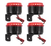 DECORNIJIA Lot de 4 Sirènes D’Alarme de Voiture Puissantes Haut-Parleurs Résistants aux Intempéries Accessoires D’Alarme D’Avertissement pour Véhicules Compatible Voitures et Camions