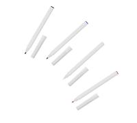 DECORNIJIA Lot de 4 Stylos Marqueurs Professionnels Sourcils et Tatouage, Pointe Fine Unique, Couleurs Blanc Noir Violet Rouge, pour Salon de Beauté et Maquillage Permanent