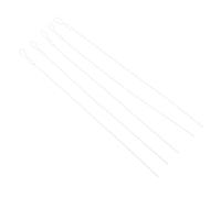 DECORNIJIA Lot de 5 Aiguilles Ouvertes à Perler 0,15x80 Mm, Aiguilles à Fil Droit pour Diy, Fine et Solide, Kit Couture et Perlage, Outil Artisanat Bijoux Fait Main