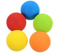 DECORNIJIA Lot de 5 Balles de Golf d'Entraînement EVA 60 MM Colorées Légères et Souples pour Pratique Intérieure et Extérieure de Golf