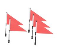 DECORNIJIA Lot de 5 Drapeaux de Sécurité pour Guidon de Vélo Garçon et Filles, Fabriqués en Matériau Solide, Adaptés aux Cyclistes Juniors pour Balades en Plein Air