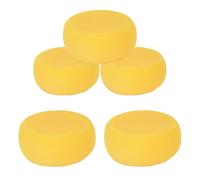 DECORNIJIA Lot de 5 Éponges Rondes Jaunes 76 CM en Mousse pour Peinture Poterie et Loisirs Créatifs - Outils Multi-Usages pour Artistes Nettoyage et Application Uniforme des Pigments