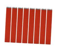 DECORNIJIA Lot De 50 Lames De Microblading Flat En Acier Inoxydable Rouge, Taille Plate, Pour Maquillage Des Sourcils Professionnel Féminin, Usage Portable Et Précision Esthétique