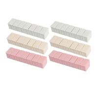 DECORNIJIA Lot de 6 Mini-boîtes Pilules Portables à 7 Compartiments avec Braille, Étui Léger en Plastique Gris Blanc, Rose et Abricot, Organisateur de Remède pour Patient, Voyage et