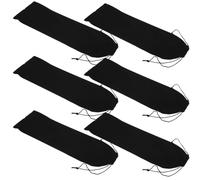 DECORNIJIA Lot de 6 Pochettes en Velours pour Outils de Coiffure Paquet de Rangement 12X44 CM pour Fers à Friser Manchons Résistants à L'Usure Organisateurs de Voyage Pratiques pour