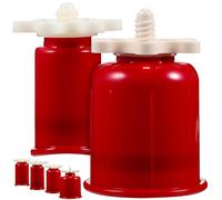 DECORNIJIA Lot de 6 set de Ventouses en Plastique Multi-Tailles pour Thérapie par Ventouses du Corps Ensemble de Massage pour Relaxation Musculaire Usage Domestique et Sportif