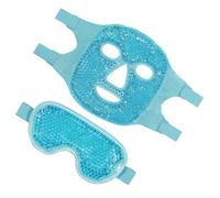 DECORNIJIA Masque de Gel Réutilisable pour Yeux et Visage Froides Poches et Œdème Masque de Beauté Légèrement Élastique Soulagement Contour des Yeux Portable pour Voyage et Usage