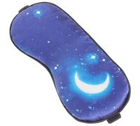 DECORNIJIA Masque de Sommeil Ajustable Soie avec Thérapie par Chaleur et Compression Masque Décoratif pour Yeux pour Maison Voyages