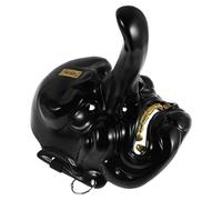 DECORNIJIA Masque Tengu Japonerie Traditionnel Intégral 1 Pièce Noir Mat Taille Unique pour Cosplay Samouraï et Décoration Murale Masque de Festival Japonerie Mardi Gras