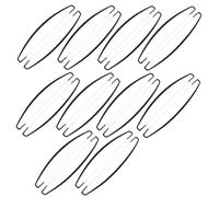 DECORNIJIA Mât de Drapeau Télescopique Réglable 24 Cm, Léger Noir, Lot de 10 Paires, Perche Portable pour Marketing, Salons Professionnels et Expositions