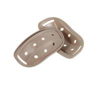 DECORNIJIA Mentonnière de Protection pour Casque de Vélo et Skateboard Garçon et Filles, Lot de 2 Coussinets Rembourrés Couleur Beige, Compatible Casques Vélo Électrique et Football,