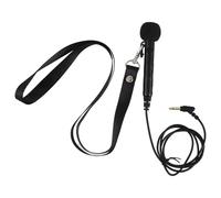 DECORNIJIA Microphone Portatif Filaire avec Interrupteur - Mini Microphone à Main Noir Haute Sensibilité Omnidirectionnelle du Bruit Ambiant - pour Présentations Enseignement et Prise de