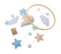 DECORNIJIA Mobile de Lit Garçon Fille Feutre avec Balles Colorées et Étoile Décoration Suspendue Style Scandinave pour Berceau Éveil Doux et Accessoire Chambre Garçon Fille