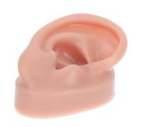 DECORNIJIA Modèle D'oreille En Silicone Café Droit Unique, Simulation Perçage D'oreille, Affichage Bijouterie, Pratique Pour Débutants, Outil Pédagogique Médical