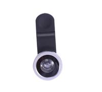 DECORNIJIA Objectif Smartphone avec Clip Argenté Lentille Grand Angle Macro et Fisheye Portable Verre Haute Définition Antireflet pour Photos Claires et Étendues