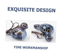 DECORNIJIA Ocarina Oiseau Sifflet D'oiseau En Argile Décor Vent D'ocarina Instrument Adultes Couleur Aléatoire