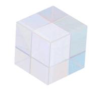 DECORNIJIA Optique Verre Cube pour Enseignement Physique Dispersion Rvb Claire et Outil Pédagogique pour Analyse Spectrale et Décoration Scientifique
