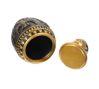 DECORNIJIA Ornement Statue Égyptienne Antique en Résine, Petite Urne Décorative Pharaon, Décoration Intérieure Thème Égypte Ancienne, Présent Original pour Maison Bureau, Artisanat Raffiné Unique