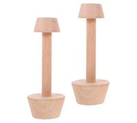 DECORNIJIA Outil de Cuisson en Bois 2 Pièces pour Tartelettes et Quiches, Moule Double Face Poussoir, Accessoire pour Pâtissiers Amateurs