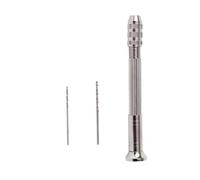 DECORNIJIA Outil Perceur Ongles Manuel Métal pour Nail Art Handhold Piercing Tool avec Forets Remplacement pour Perceuse Main Accessoire Pratique pour Décoration Ongles