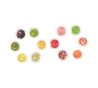 DECORNIJIA Paillettes Pour Manucure Diy 12 Couleurs Boîte Tranches Fruits Soft Clay Décoration Époxy Nail Art Fêtes Accessoires