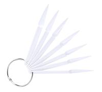 DECORNIJIA Palette De Faux Ongles 100 Pcs De Blanches Conseils De Pratique Des Ongles Pratique Pour Débutants Affichage Nail Art Transportable