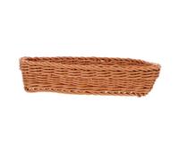 DECORNIJIA Panier de Rangement Rotin Plastique pour Couverts Porte Couteaux et Baguettes Bac Compact et Robuste pour Cuisine Organisée Style Naturel et Pratique