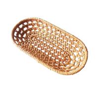 DECORNIJIA Panier de Rangement Tissé Délicat Multifonction pour Fruits et Snacks Organiseur de Bureau et Cuisine Panier Décoratif Naturel pour Maison Petit Modèle